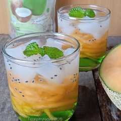 รูปของ Es melon nata De coco