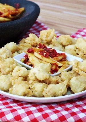 Foto resep Cumi Goreng Tepung Crispy & Sambal Mangga