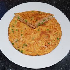 Frittata di spaghetti A picture of Frittata di spaghetti.