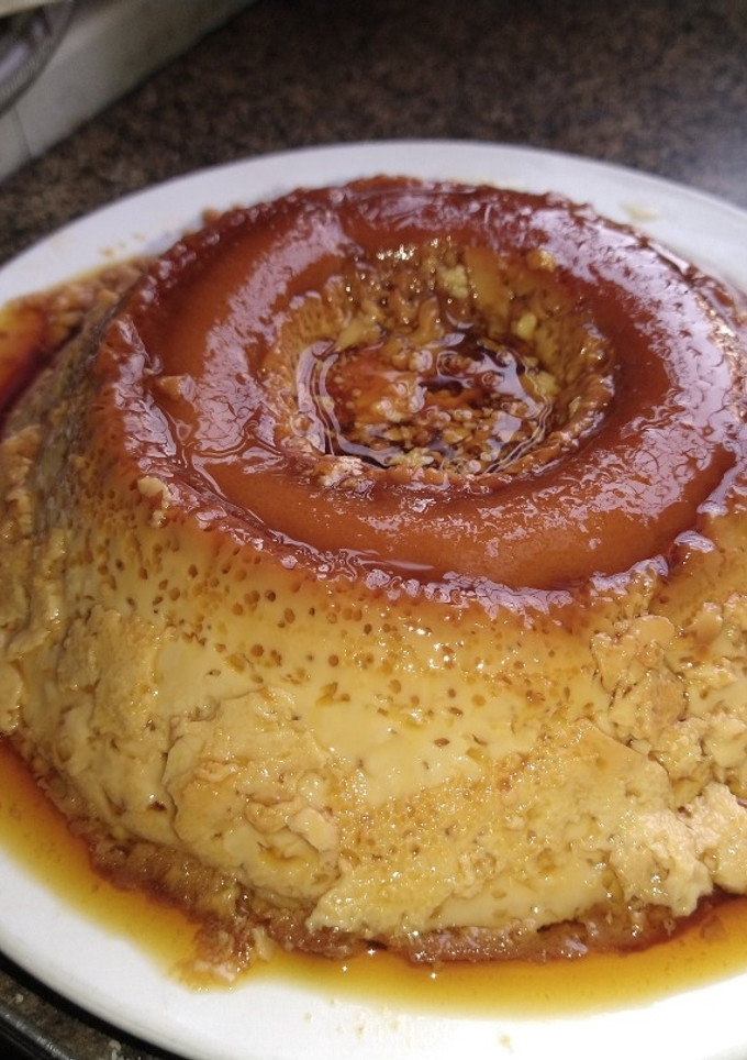 Una foto de Flan de dulce de leche