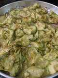 Abobrinha ao forno com Chimichurri