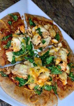 Una foto de Homemade “Cheese PITA Pizza”— By: @_nanet