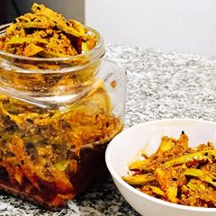 Instant Mango Pickle A picture of Instant Mango Pickle.