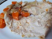 Una foto de pollo al champignon light
