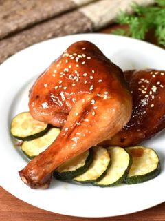 蜜汁烤雞腿 的食譜成品照片