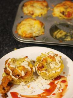 প্রন স্প্যাগেটি মাফিন (Prawn spaghetti muffin recipe in Bengali) রেসিপির প্রধান ছবি