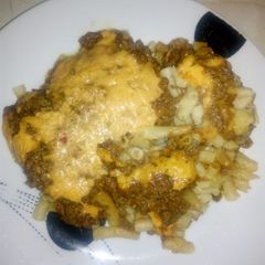 A picture of My microwave lasagne.