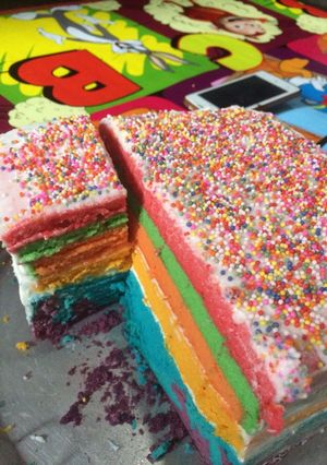 Foto resep Rainbow cake