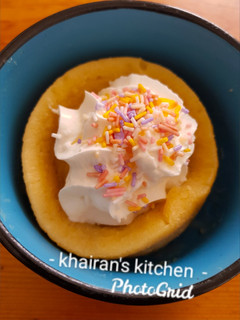 Sponge mug cake ainihin hoton girkin
