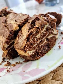 Une photo de Cake Marbré au chocolat