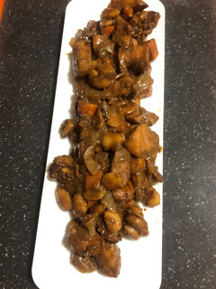 Una foto de Pollo con almendras estilo chino