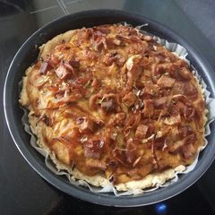 A picture of Vegan Caramelized Onion Quiche.
