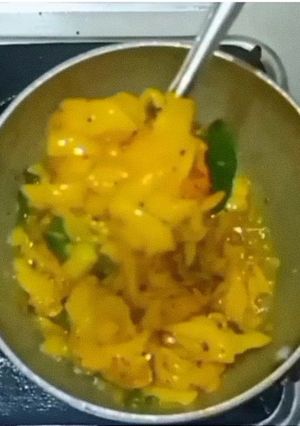 A picture of Papaya Sambharo/Papaya Chutney 📌.