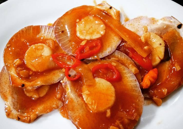 RECOMMANDED! Resep Scallop Asam Manis-Pedas