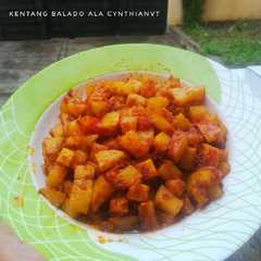 A picture of Kentang balado.