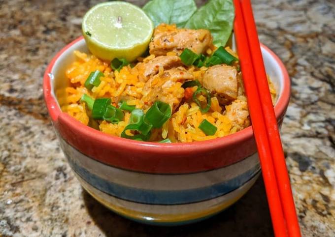 Malaysian chicken Fried Rice Recipe