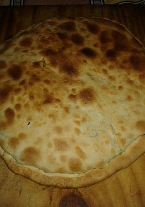Una foto de Tarta de zapallo anco