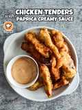 Chicken Tenders With Paprica Creamy Sauce