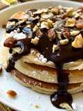 Pancake di Albume con Crema al Cacao