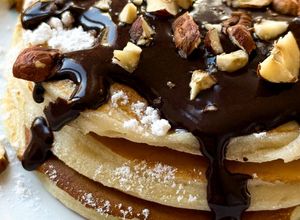 Foto di Pancake di Albume con Crema al Cacao
