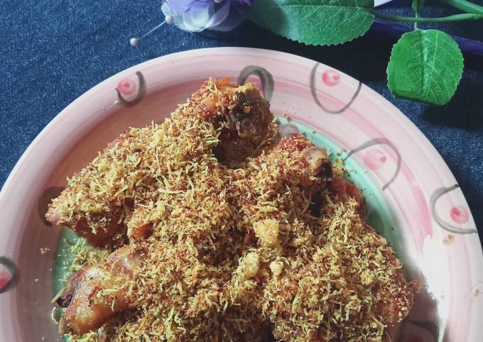 Resep Ayam goreng serundeng praktis yang Sempurna