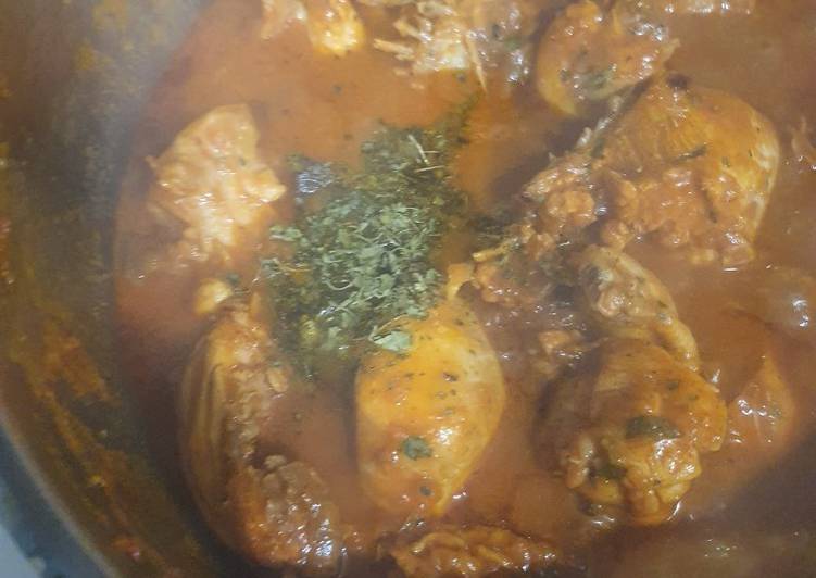 Steps to Prepare Homemade Puran Singh Chicken Curry(Dhabha Chicken Curry)