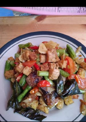 Foto resep Tumis tempe kacang panjang #SiapRamadan #antiribet