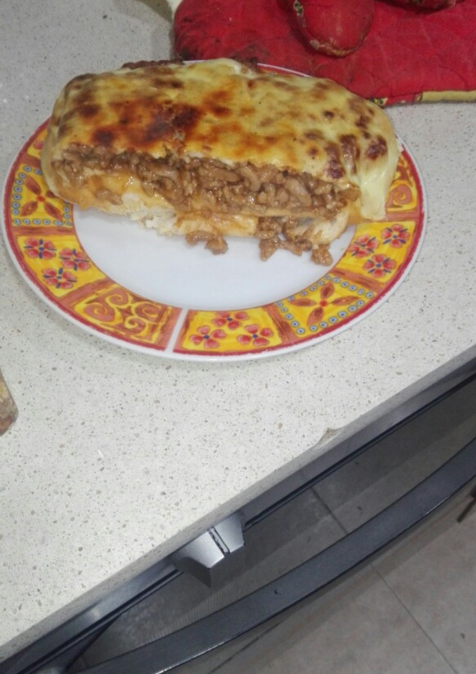Una foto de Panes de hotdog relleno de carne