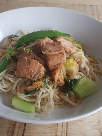 Easy Steps to Make Salmon stirfry the So Delicious Really delicious