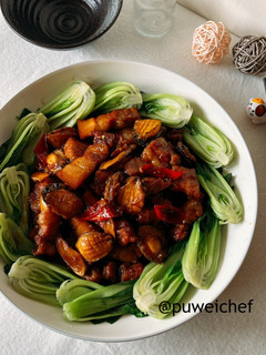招財進寶可樂鮑魚紅燒肉 的食譜成品照片