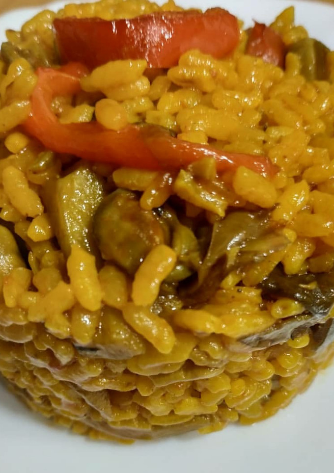 Una foto de Arroz con verduras