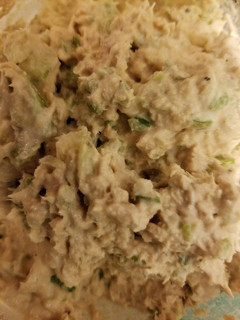 A picture of Salmon salad.