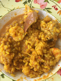 Una foto de Arroz caldoso con buey de mar