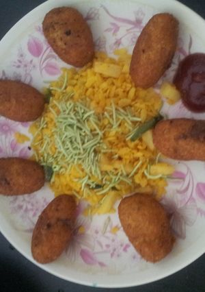 A picture of Cheese chickpeas cutlet.