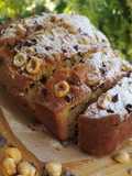 Plumcake con gocce di cioccolato e nocciole
