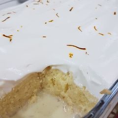 Saffron Milk Cake (tres leches) A picture of Saffron Milk Cake (tres leches).