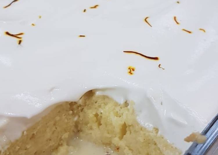 Simple Way to Make Homemade Saffron Milk Cake (tres leches)