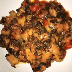 A picture of Yam porridge (Akpete).