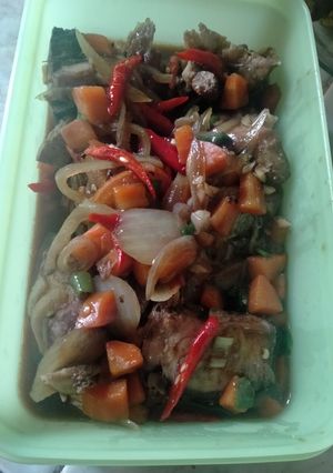 Foto resep Tuna lada hitam simple