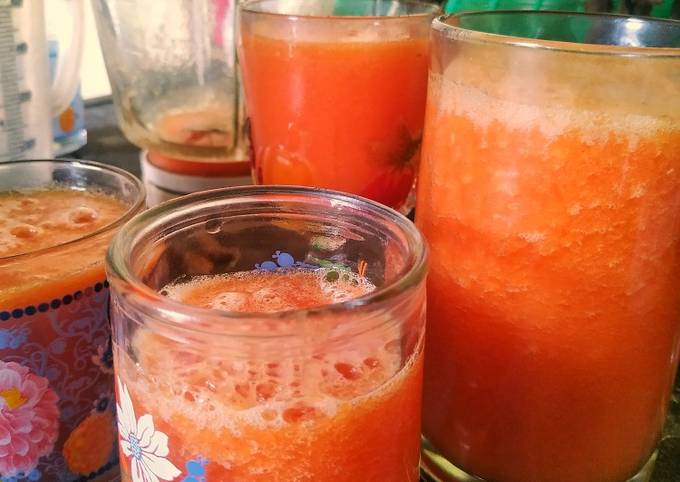 Recipe: Yummy Papaya orange juice