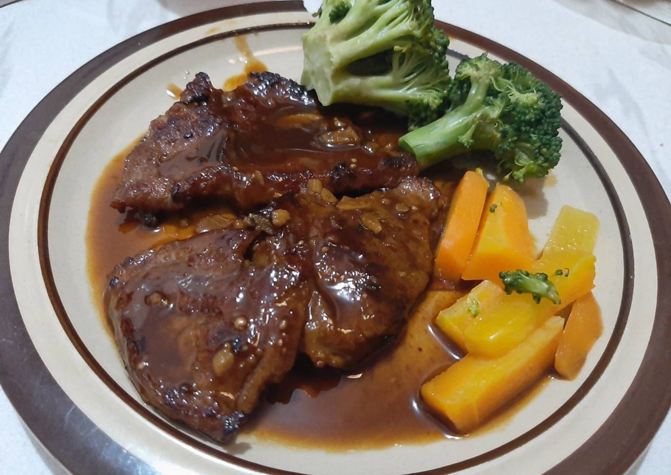 Steak daging sapi ala rumahan