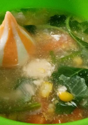Foto resep Sup Jagung Bayam