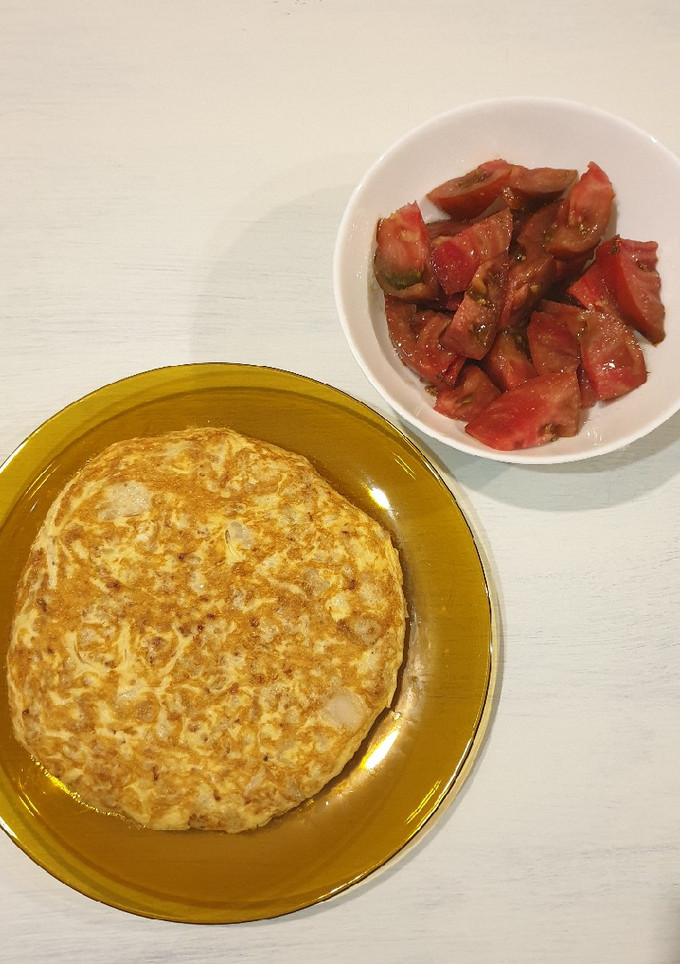 Una foto de Tortilla española de coliflor
