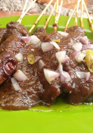 Foto resep Sate ayam bumbu kacang