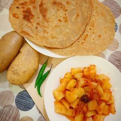 A picture of Breakfast Aaloo Bhujiya.