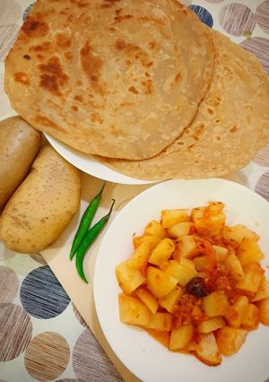 A picture of Breakfast Aaloo Bhujiya.