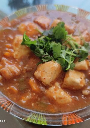 A picture of Paneer Manchurian.