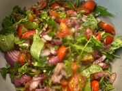 A picture of cherry tomato sandwich