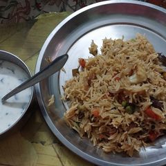 A picture of Veg biryani.