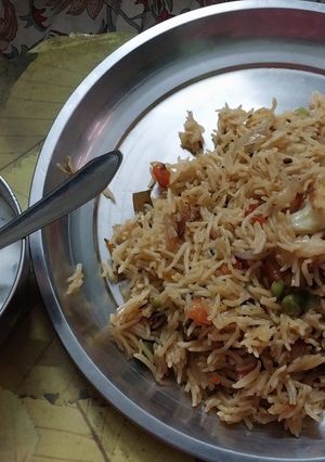 A picture of Veg biryani.